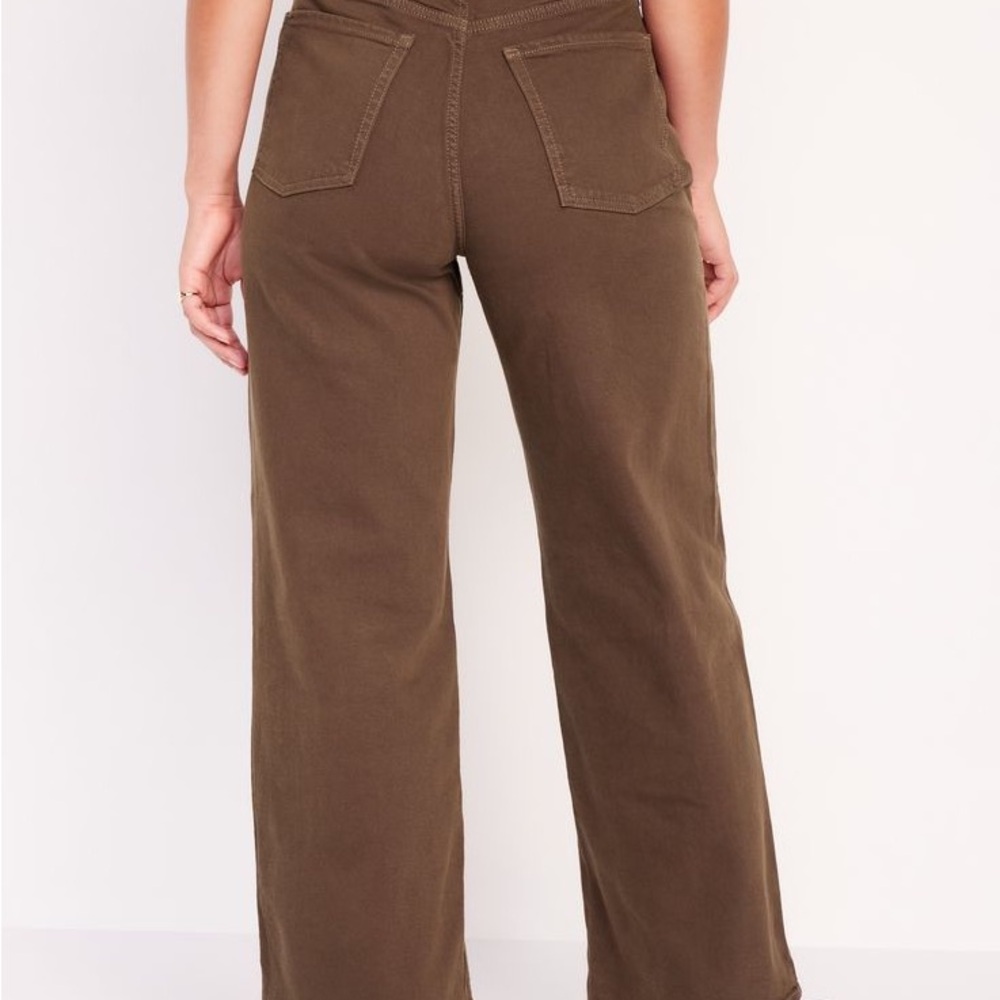 Sky Hi wide leg- Old Navy Brown Wide-Leg Pants
